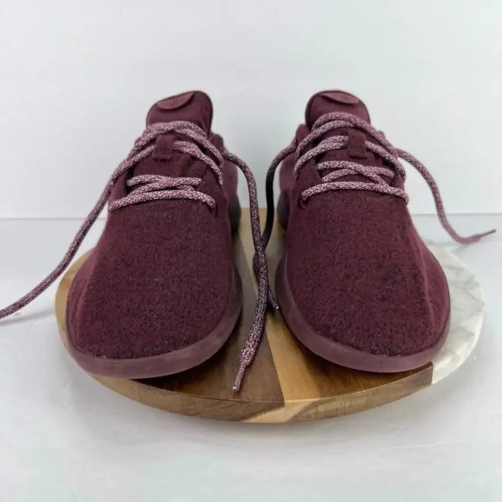 Allbirds Wool Runner Maroon Running Lace Up Men's Sneaker‎ Shoes US 10